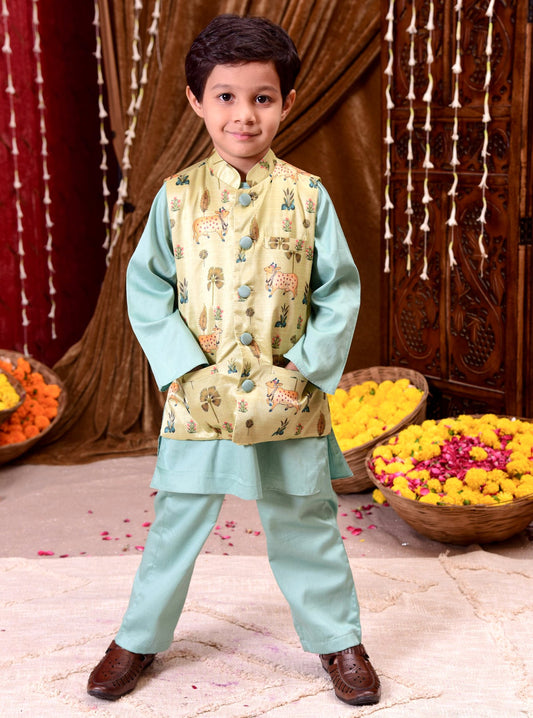 Pichwai Prince Kurta Set