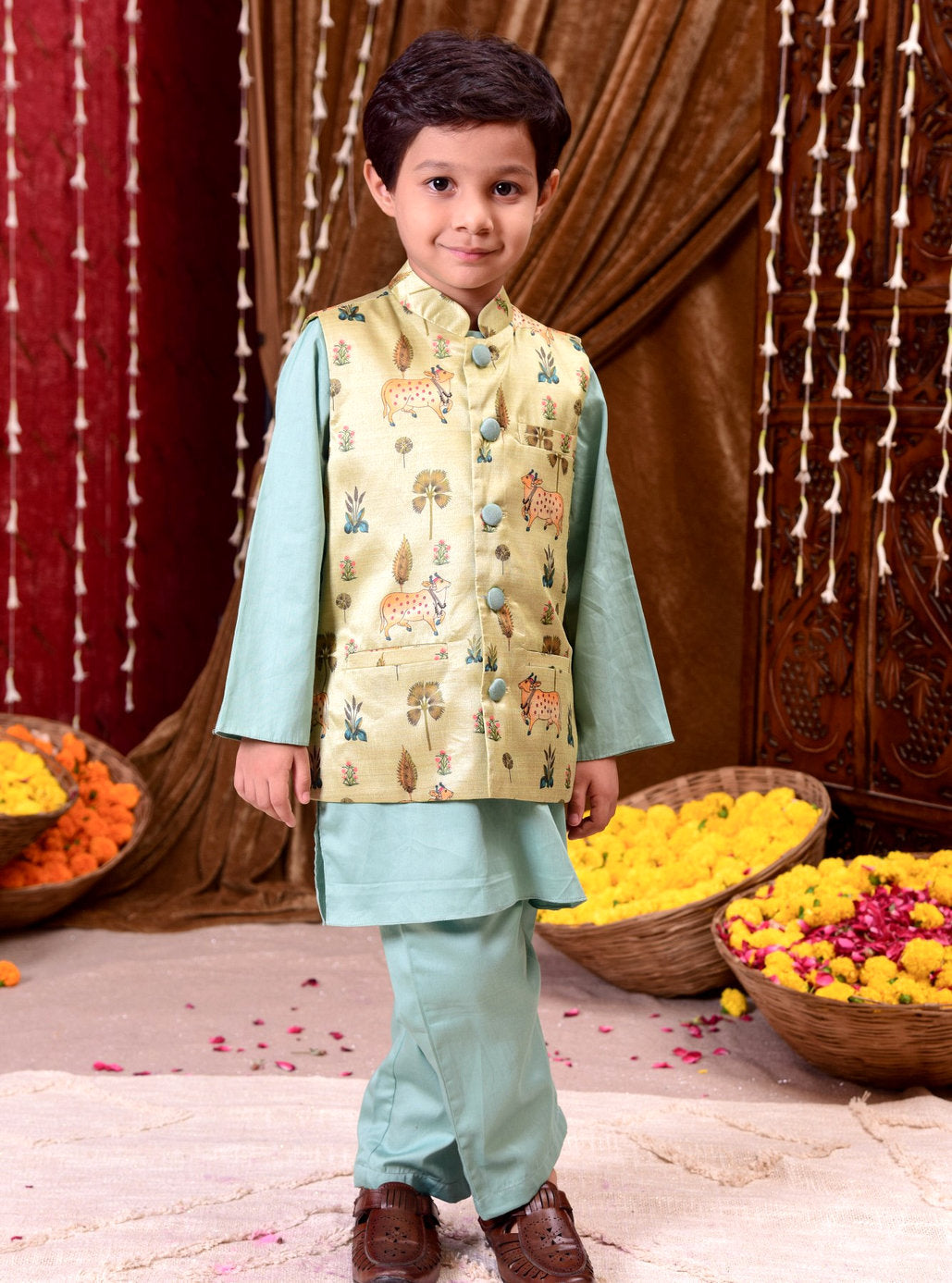 Pichwai Prince Kurta Set