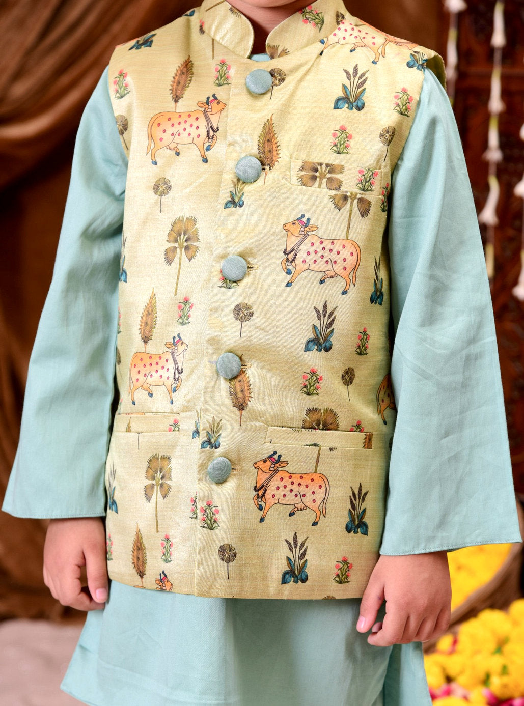 Pichwai Prince Kurta Set