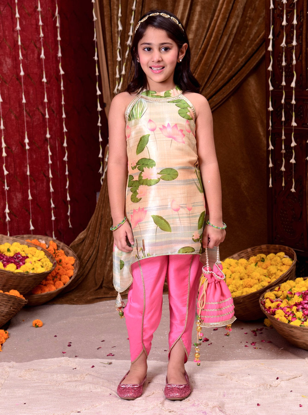 Kamalini-Kurti Dhoti Set
