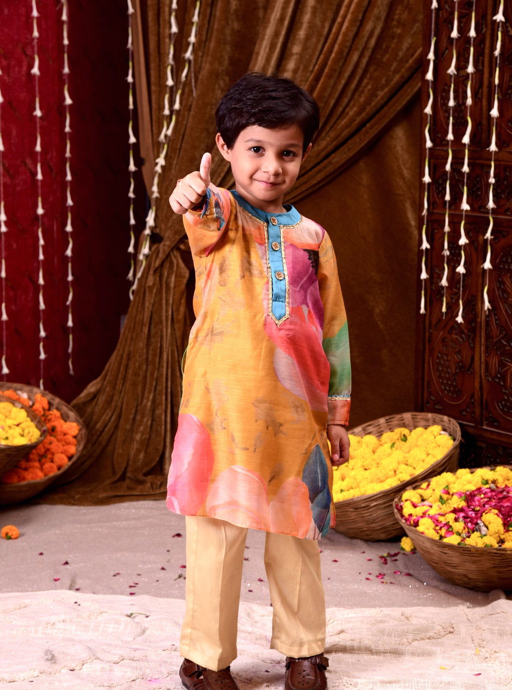 Splash of Joy Kurta Set