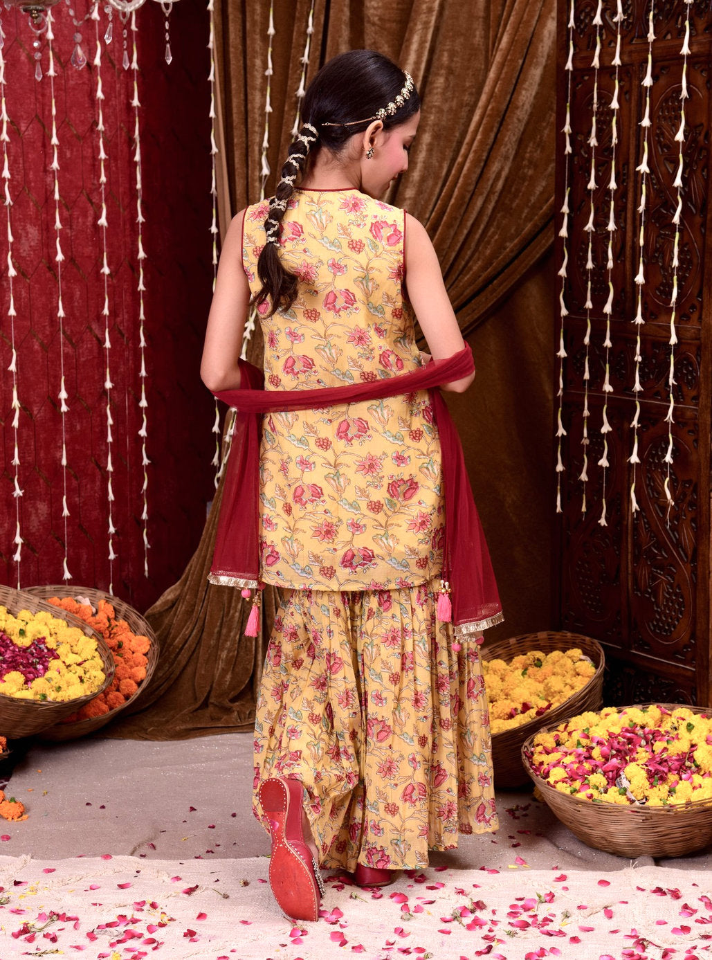 Floral Fiesta Sharara Set