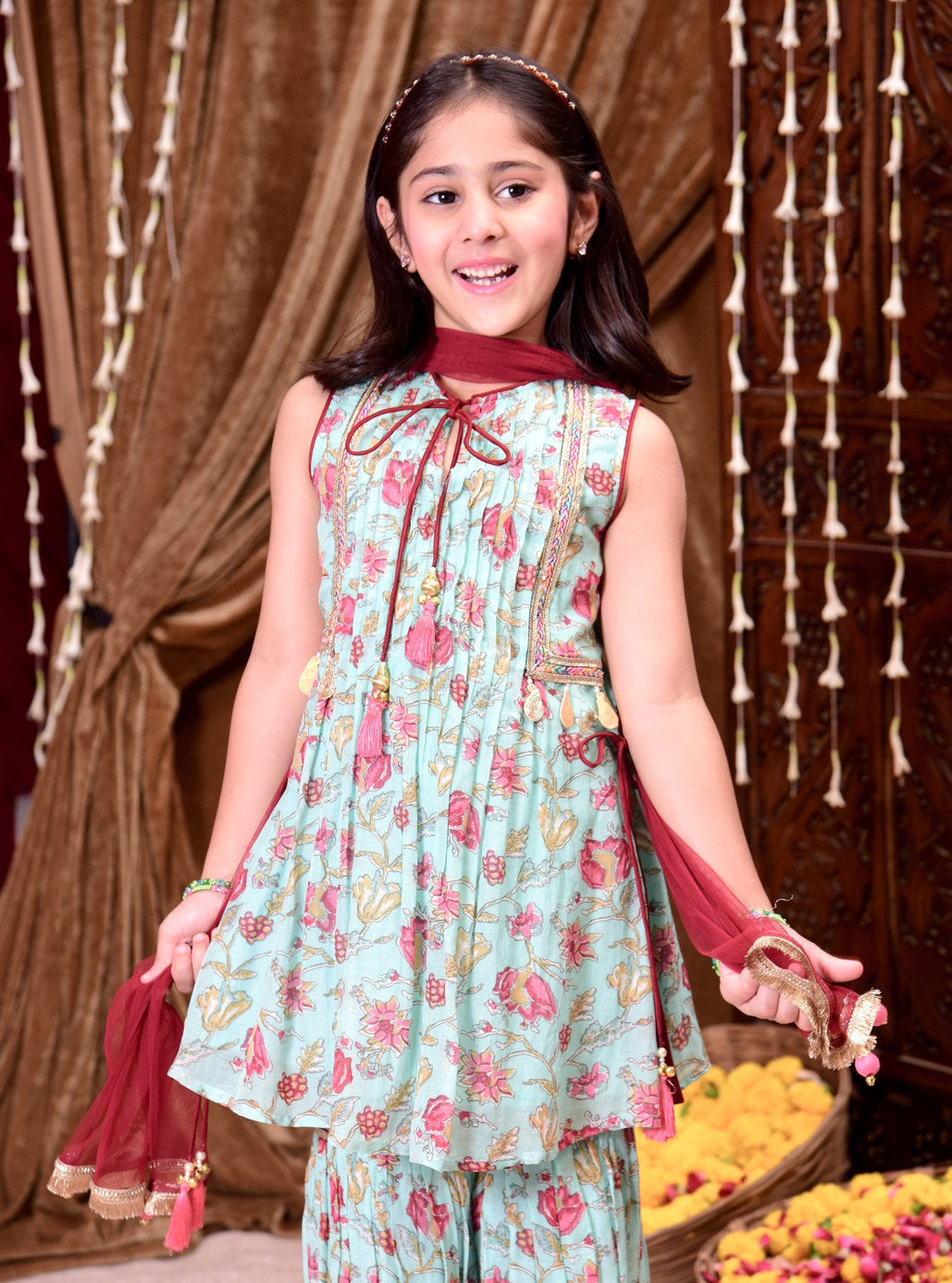 Floral Fiesta Sharara Set