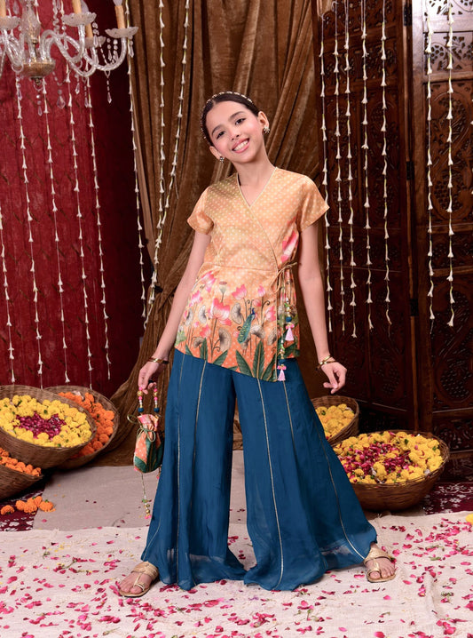 Teal Twirl Pichwai Set