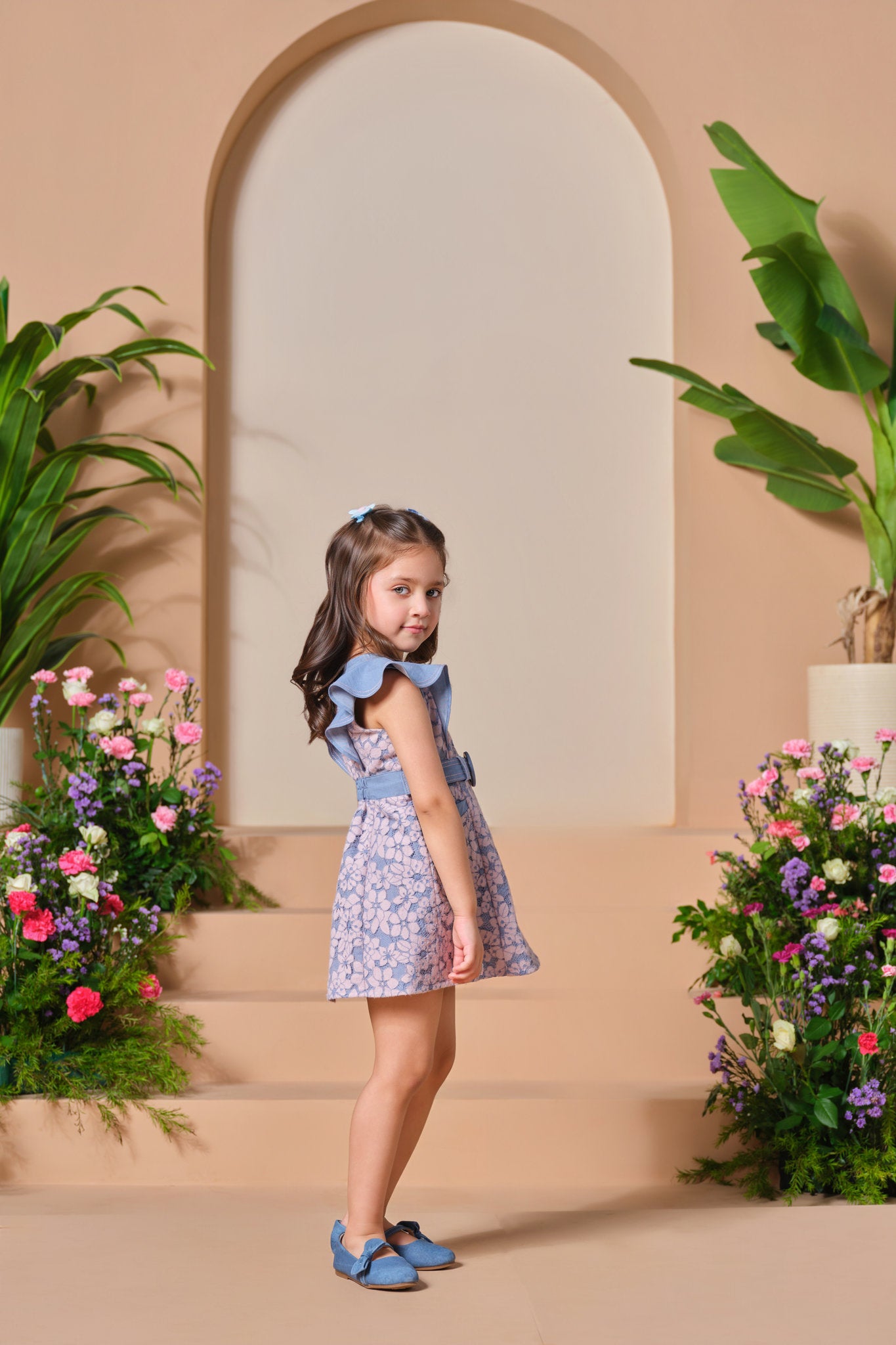 Ruffle‑Flare Charm - Lavender