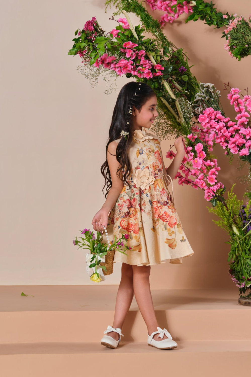 Blossom Grace Floral Fit & Flare Dress