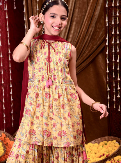 Floral Fiesta Sharara Set