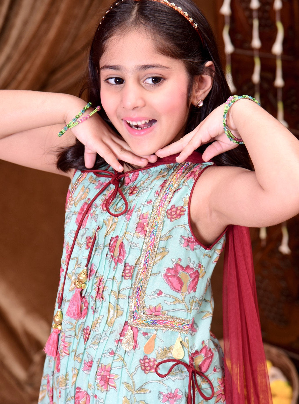 Floral Fiesta Sharara Set