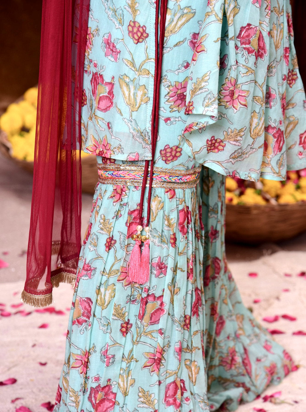 Floral Fiesta Sharara Set