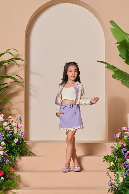 Lavender Lace Charm Co-Ord Set
