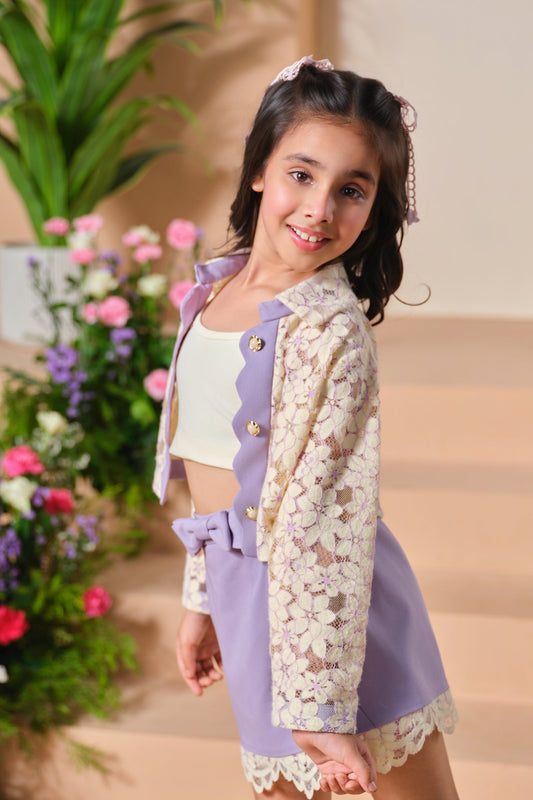 Lavender Lace Charm Co-Ord Set