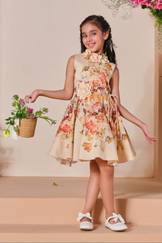 Blossom Grace Floral Fit & Flare Dress