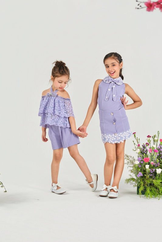 Off‑Shoulder Bow Playset - Purple