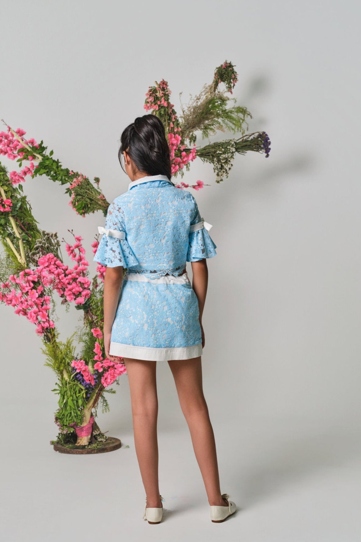Powder Bloom Skort Set - Purple